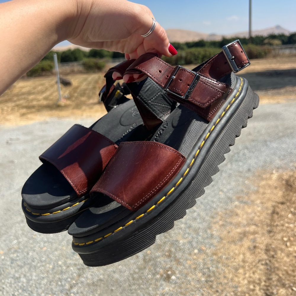 Dr. Martens Brown and Black Sandals